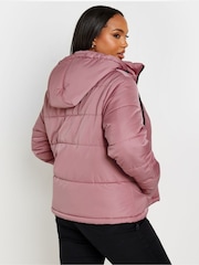 Yours Curve Pink Boxy Short Coat - Image 4 of 6