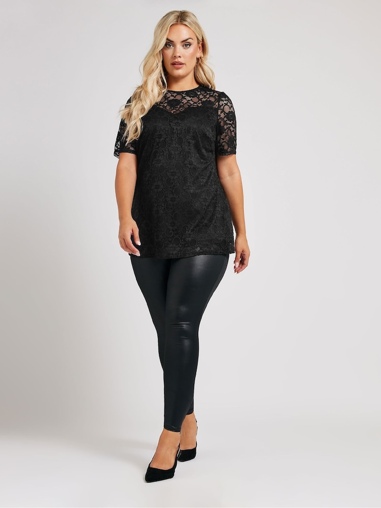 Yours Curve London Lace Sweetheart Top - Image 2 of 5
