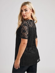 Yours Curve London Lace Sweetheart Top - Image 3 of 5