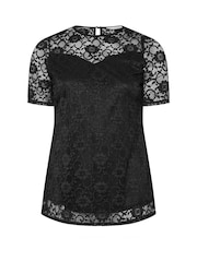 Yours Curve London Lace Sweetheart Top - Image 5 of 5