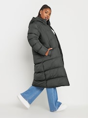 Yours Curve Grey 2-In-1 Padded Coat - Image 1 of 5