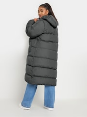 Yours Curve Grey 2-In-1 Padded Coat - Image 3 of 5