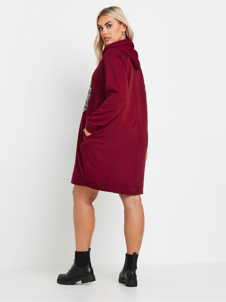 red dress hoodie Buy Yours Curve Red Heart Embellished Hoodie Dress from Next USA