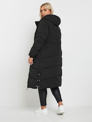 Casaco acolchoado midi com capuz Yours Curve Borg - Imagem 3 de 5