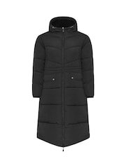 Casaco acolchoado midi com capuz Yours Curve Borg - Imagem 5 de 5