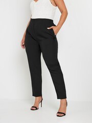 Yours Curve Darted Waist Tapered Trousers - Imagen 1 de 5