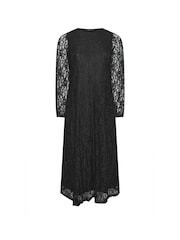 Yours Curve Black Lace Maxi Dress - Image 5 of 5