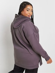 Yours Curve Purple Overhead Hoodie - Image 3 of 5