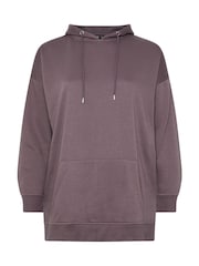 Yours Curve Purple Overhead Hoodie - Image 5 of 5