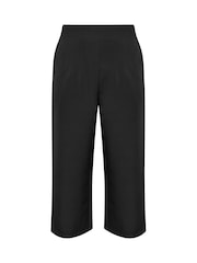 Yours Curve Black Darted Waist Wide Leg Trousers - Image 5 of 5