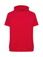 Yours Curve Red Oversized 100% Cotton Hoodie - Image 6 of 6