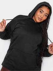 Yours Curve Black Overhead Hoodie - Image 4 of 5