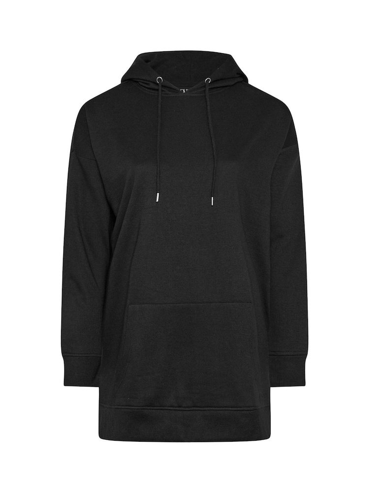 Yours Curve Black Overhead Hoodie - Image 5 of 5