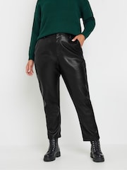 Yours Curve Black Straight Leg Trousers - Image 1 of 5