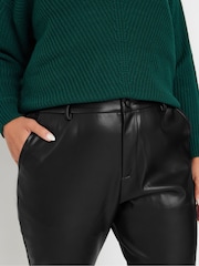 Yours Curve Black Straight Leg Trousers - Image 4 of 5
