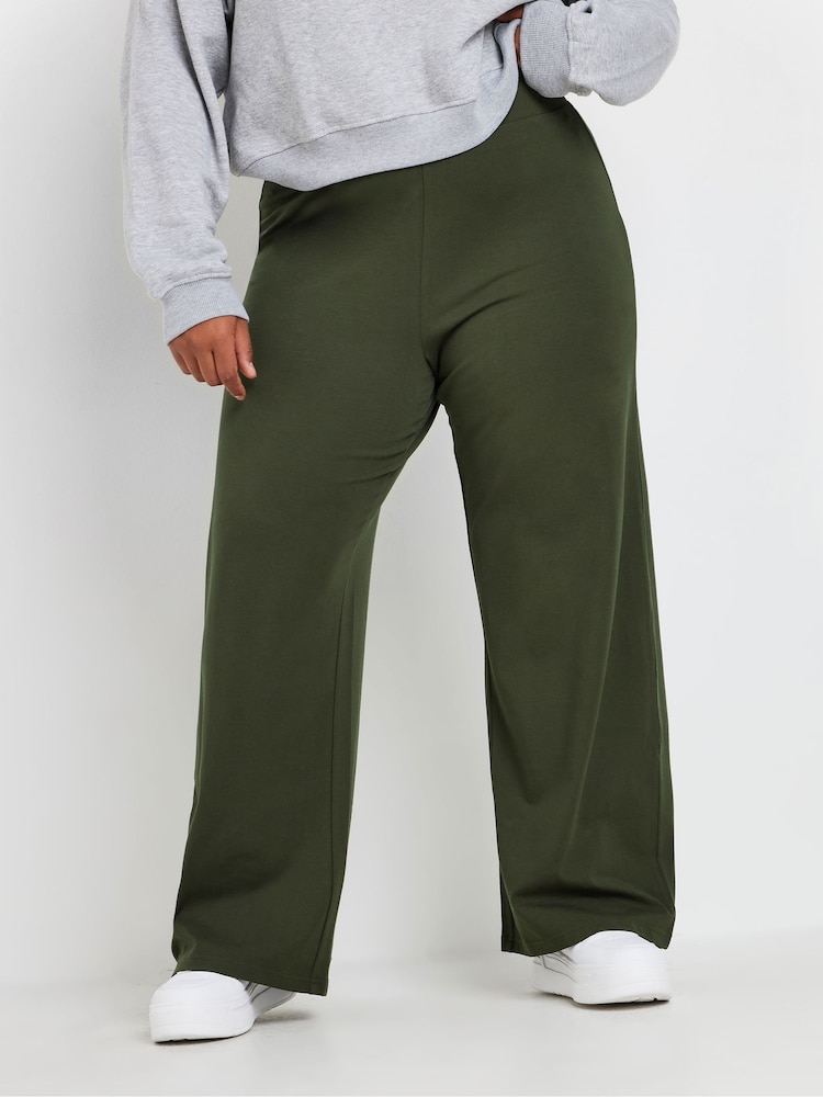 Yours Curve Green Yoga Joggers - Image 2 of 6