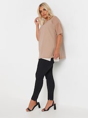 Yours Curve Pink Oversized Mesh Top - Image 2 of 5