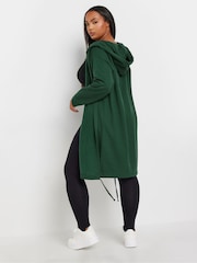 Yours Curve Green Longline Logo Hoodie - Image 3 of 5