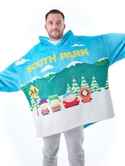 Vanilla Underground Blue Adult Blanket Hoodie - Image 7 of 7