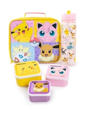 Vanilla Underground Pink Girls Pokemon Lunch Bag Bottle and 3 Snack Pots Set - Image 1 of 7