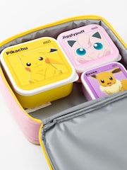 Vanilla Underground Pink Girls Pokemon Lunch Bag Bottle and 3 Snack Pots Set - Image 6 of 7
