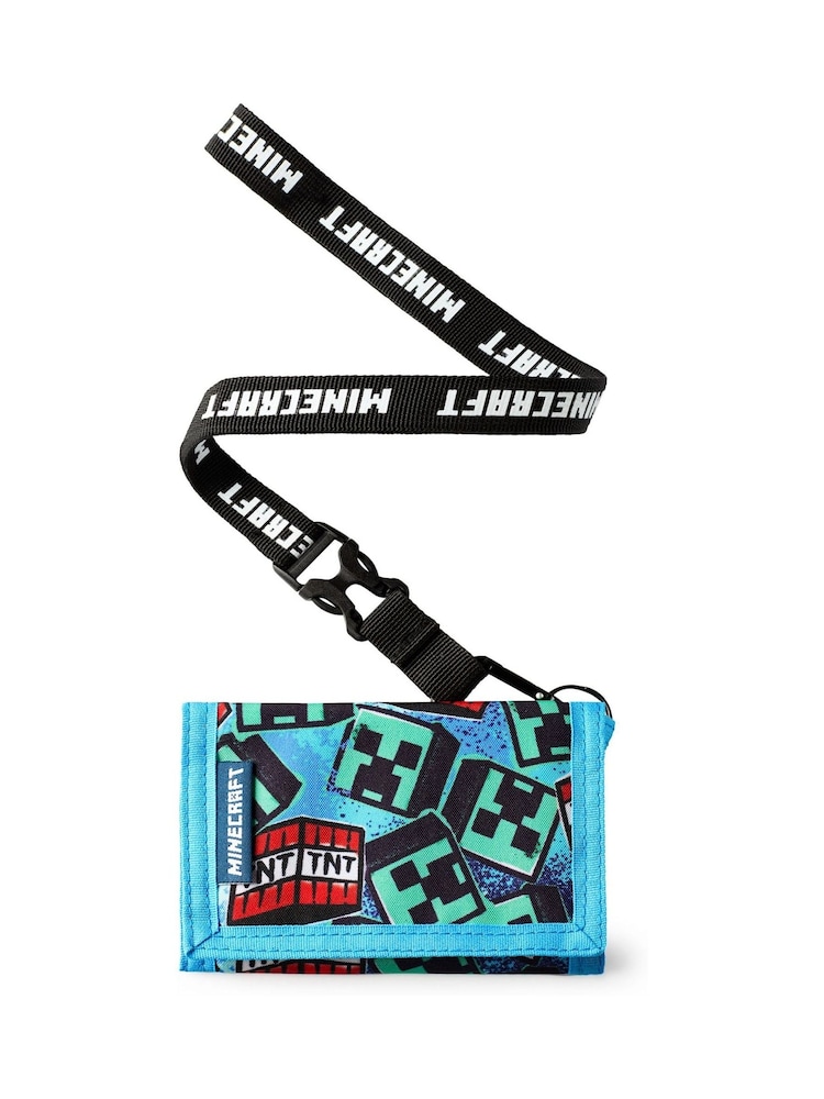 Vanilla Underground Blue Boys Minecraft Strap Wallet - Image 1 of 5