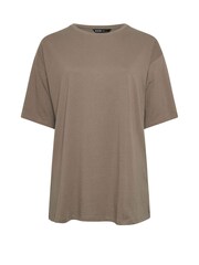 Yours Curve מארז 2 חולצות טי בייסיק בגזרה ארוכה, %100 כותנה - תמונה 8 מתוך 8