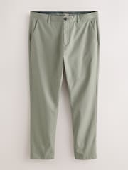 Sage Green Slim Fit Stretch Chinos Trousers - Image 1 of 4