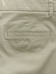 Sage Green Straight Fit Stretch Chinos Trousers - Image 10 of 11