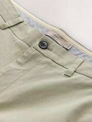 Sage Green Straight Fit Stretch Chinos Trousers - Image 9 of 11