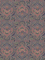 Joules Navy/Multi Opulent Paisley Print 10M Wallpaper - Image 2 of 4
