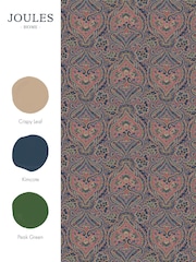 Joules Navy/Multi Opulent Paisley Print 10M Wallpaper - Image 4 of 4