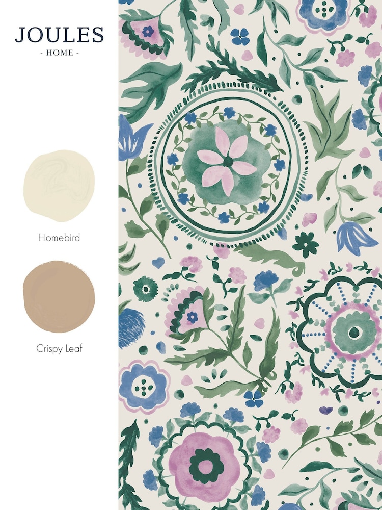 Papel de pared de 10 m con diseño festivo de flores de Joules - Imagen 4 de 4