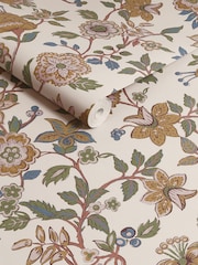Joules Cream/Multi Scot Floral 10M Wallpaper - Image 3 of 4