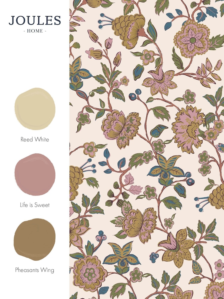 Joules Cream/Multi Scot Floral 10M Wallpaper - Image 4 of 4