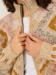 FatFace Erin Knitted Zip Through Cardigan - Imagen 5 de 10
