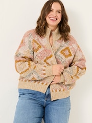 FatFace Erin Knitted Zip Through Cardigan - Imagen 6 de 10