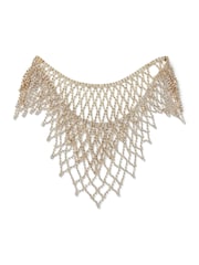 Aela Gold Tone Mega Rhinestone Statement Collar Necklace - Image 2 of 3