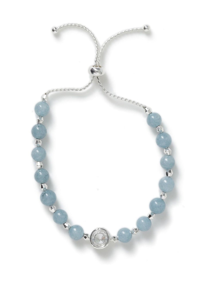 Aela Blue Lace Agate Bracelet - Image 2 of 2 Aela Blue Lace Agate Bracelet - Image 2 of 2