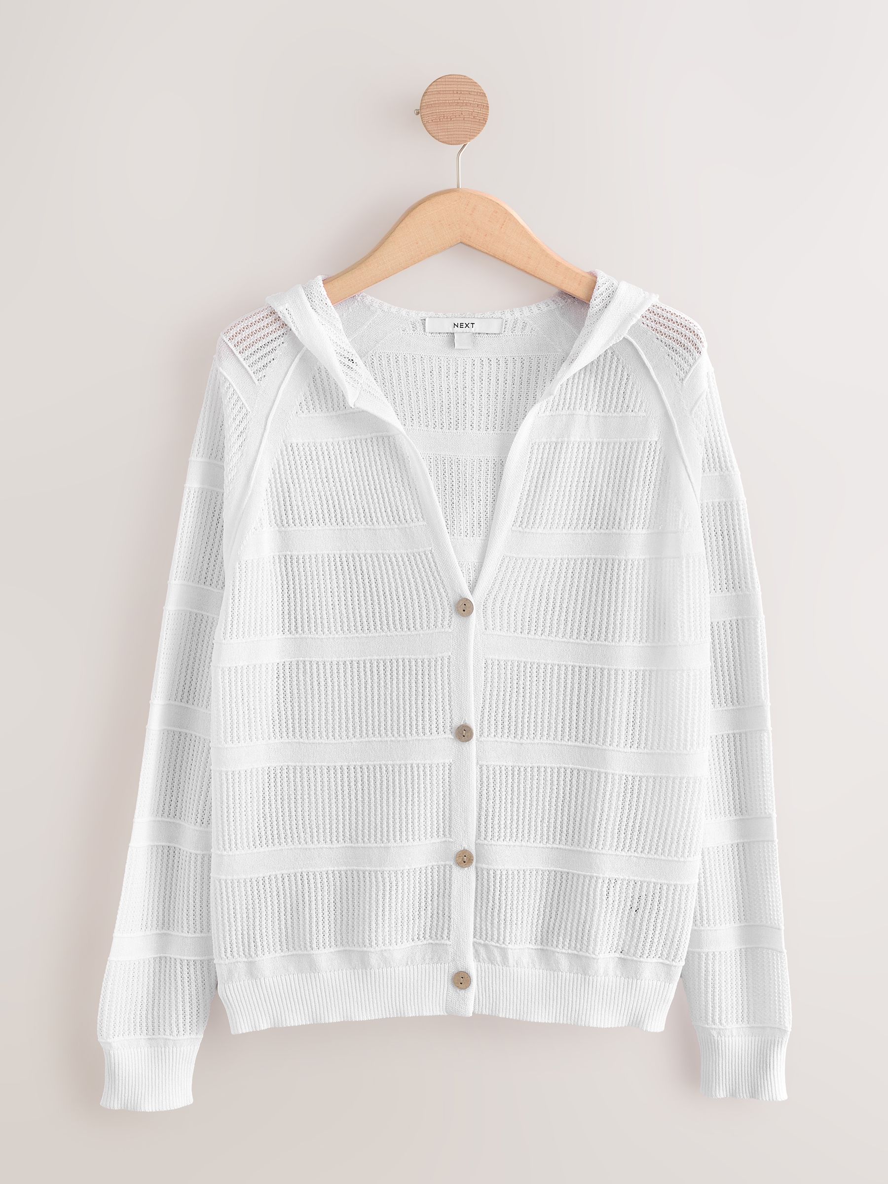 トップス pois double mesh Cardigan white Vince Double Layer Mesh Cardigan | Saks Fifth Avenue