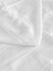 White Lightweight Mesh Stitch Hooded Cardigan - Image 7 of 8