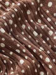 Taches marron - Cardigan coordonné boutonné en maille fine - Image 7 of 8
