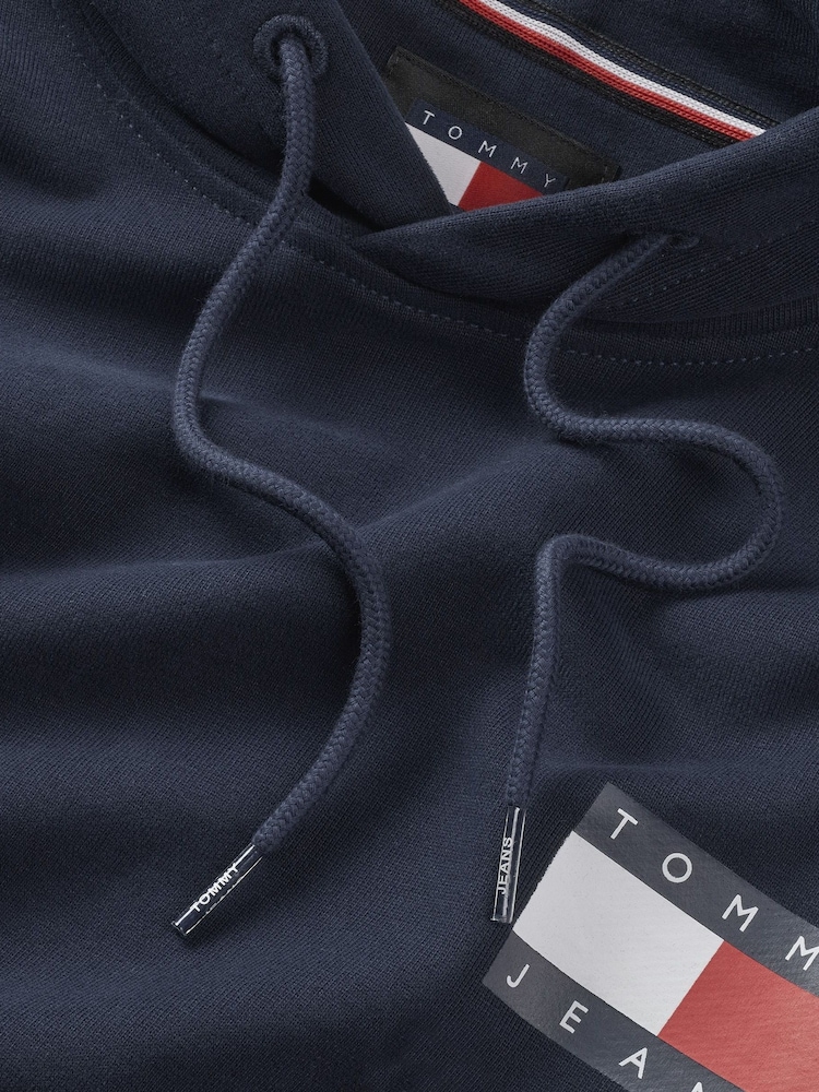 Tommy Jeans Blue Essential Flag Hoodies - Image 7 of 7