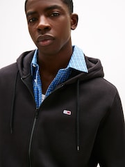 Tommy Jeans Black Grey Flag Zip Up Hoodies - Image 3 of 6
