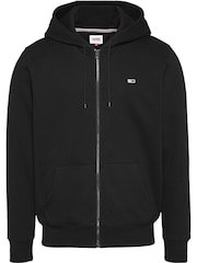 Tommy Jeans Black Grey Flag Zip Up Hoodies - Image 5 of 6