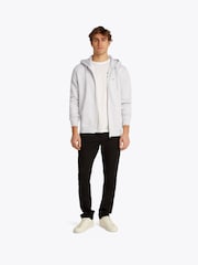 Tommy Jeans Grey Grey Flag Zip Up Hoodies - Image 2 of 7