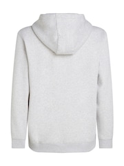 Tommy Jeans Grey Grey Flag Zip Up Hoodies - Image 6 of 7