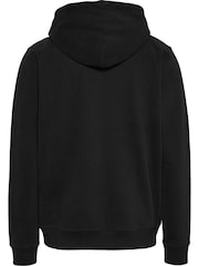 Tommy Jeans Black Essential Flag Hoodies - Image 6 of 7