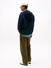 Tommy Jeans Blue Grey Flag Zip Up Hoodies - Image 3 of 7
