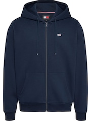 Tommy Jeans Blue Grey Flag Zip Up Hoodies - Image 5 of 7